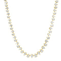 Alternating Graduated Diamond Pear Tennis Necklace