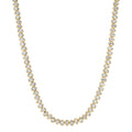 Alternating Bezel Set Diamond Pear Tennis Necklace