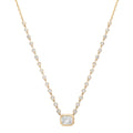 Bezel Set Rounds & Diamond Illusion Necklace