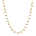 Juicy Mixed Shape Bezel Diamond Tennis Necklace