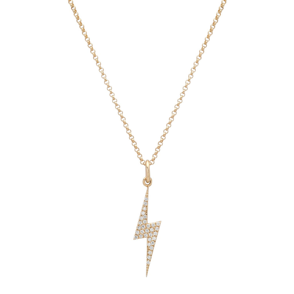 Diamond Lightning Strike Necklace