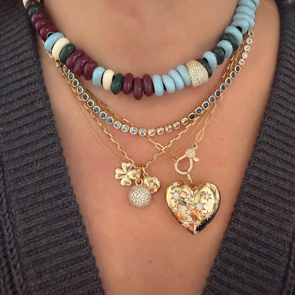 Big Bead Ivy League Enamel Necklace