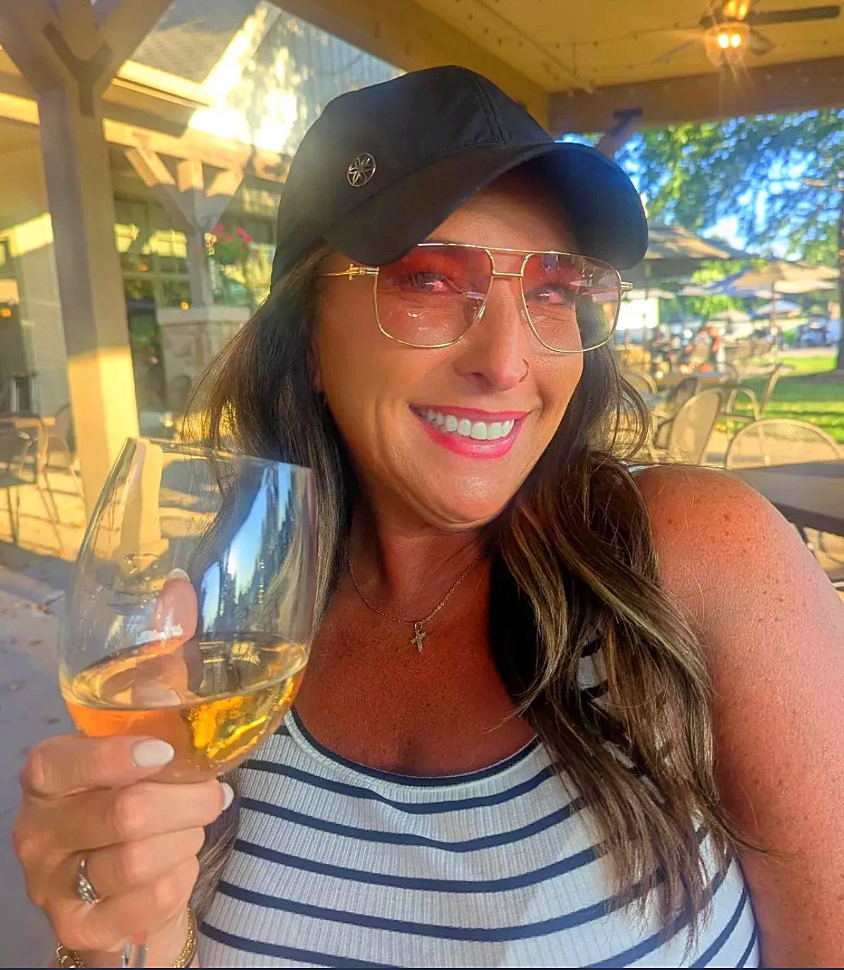 Laurice Noire Lenoah Rose Gold Polarized Sunglasses