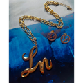 Laurice Noire LN Logo Necklace – Gold