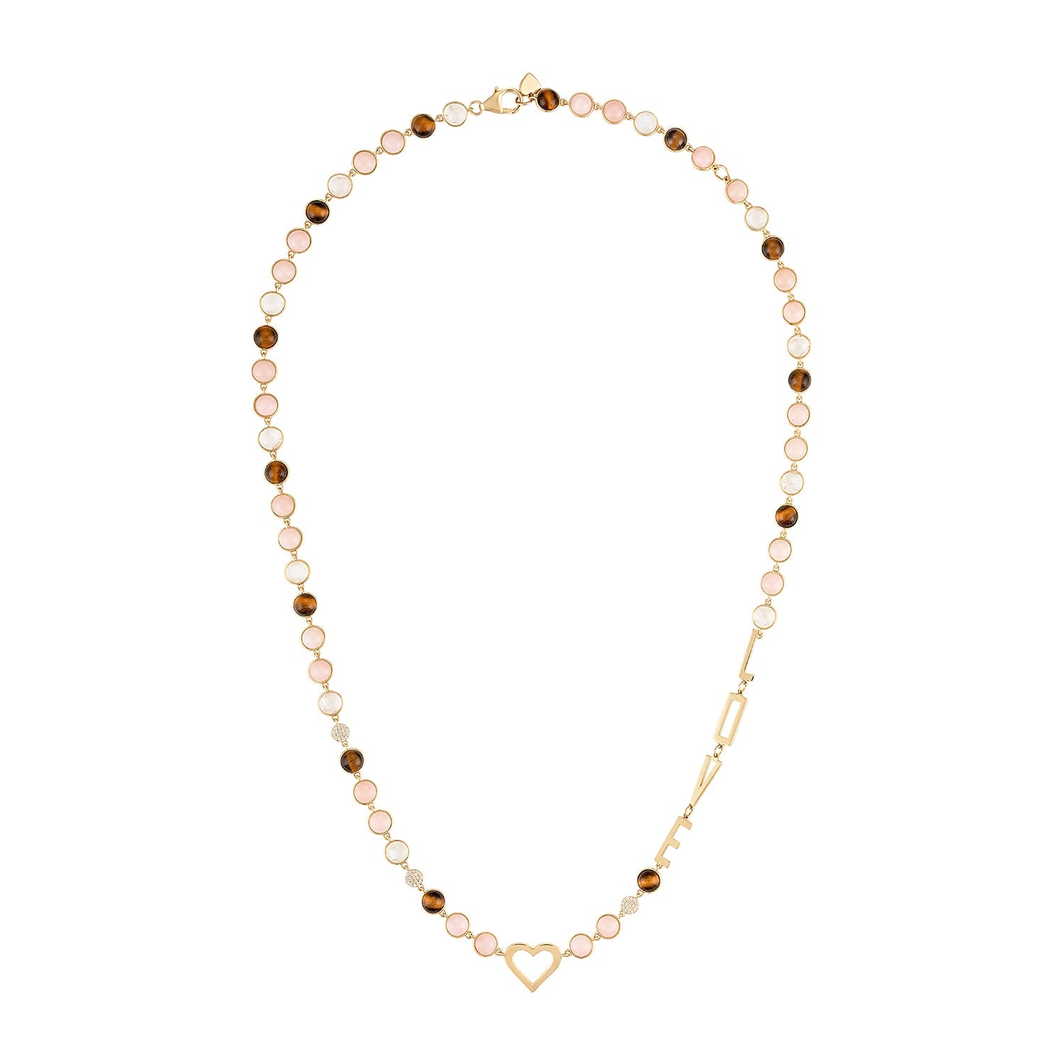 Cabochon Candy Mantra Necklace