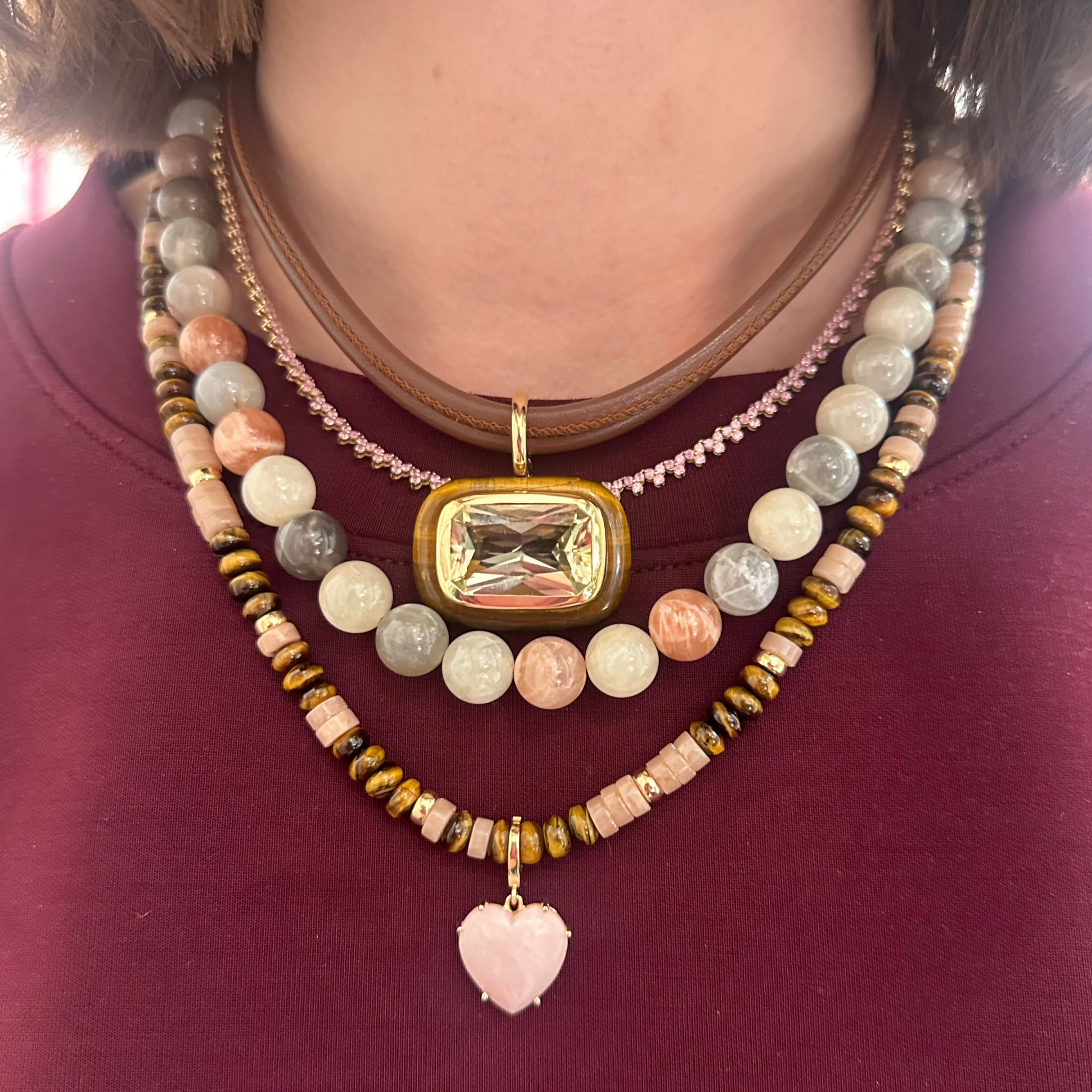 Double Italian Napa Torque Necklace