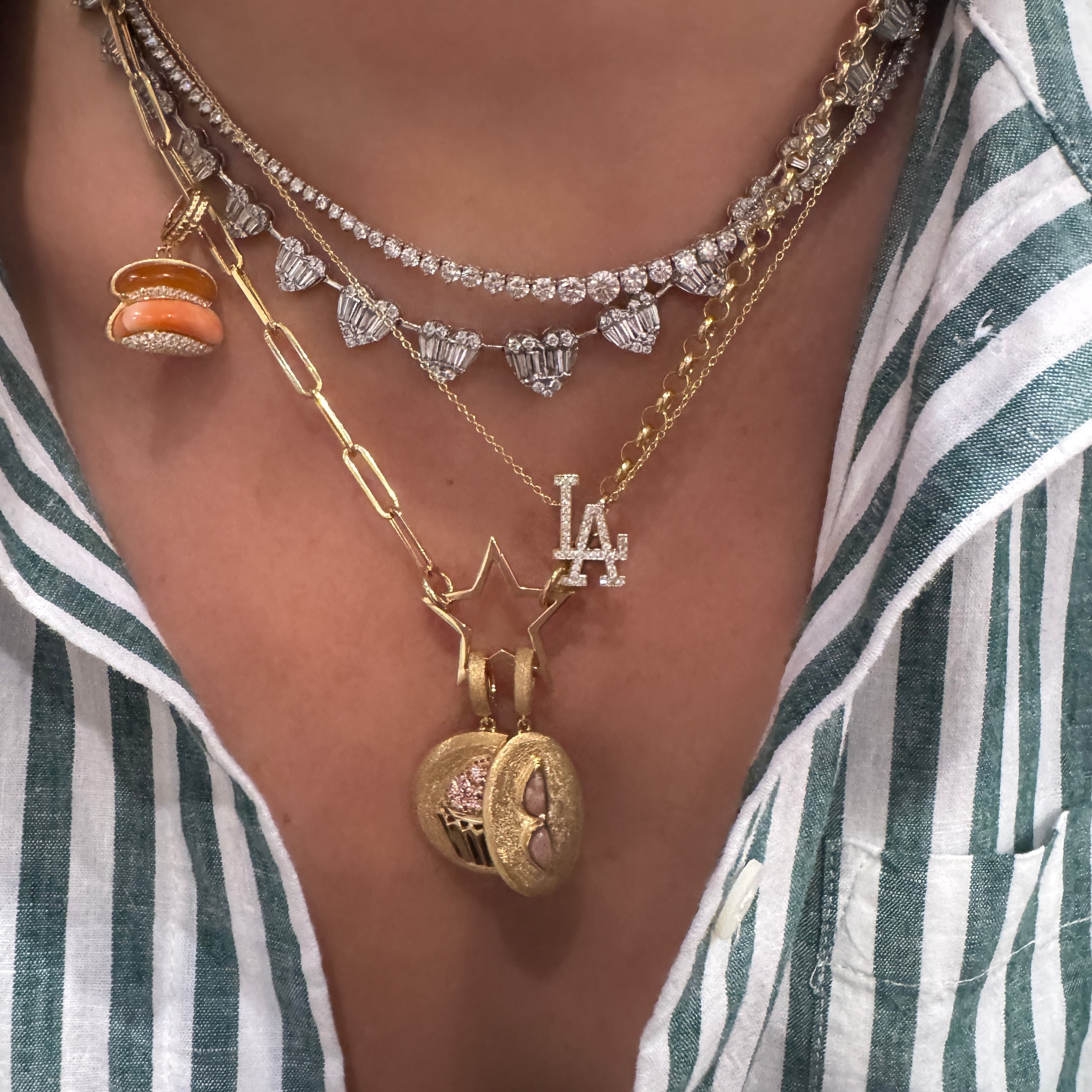 I Love LA Diamond Icon Necklace