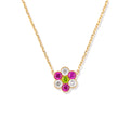Family Blooms Pendant Flower Necklace