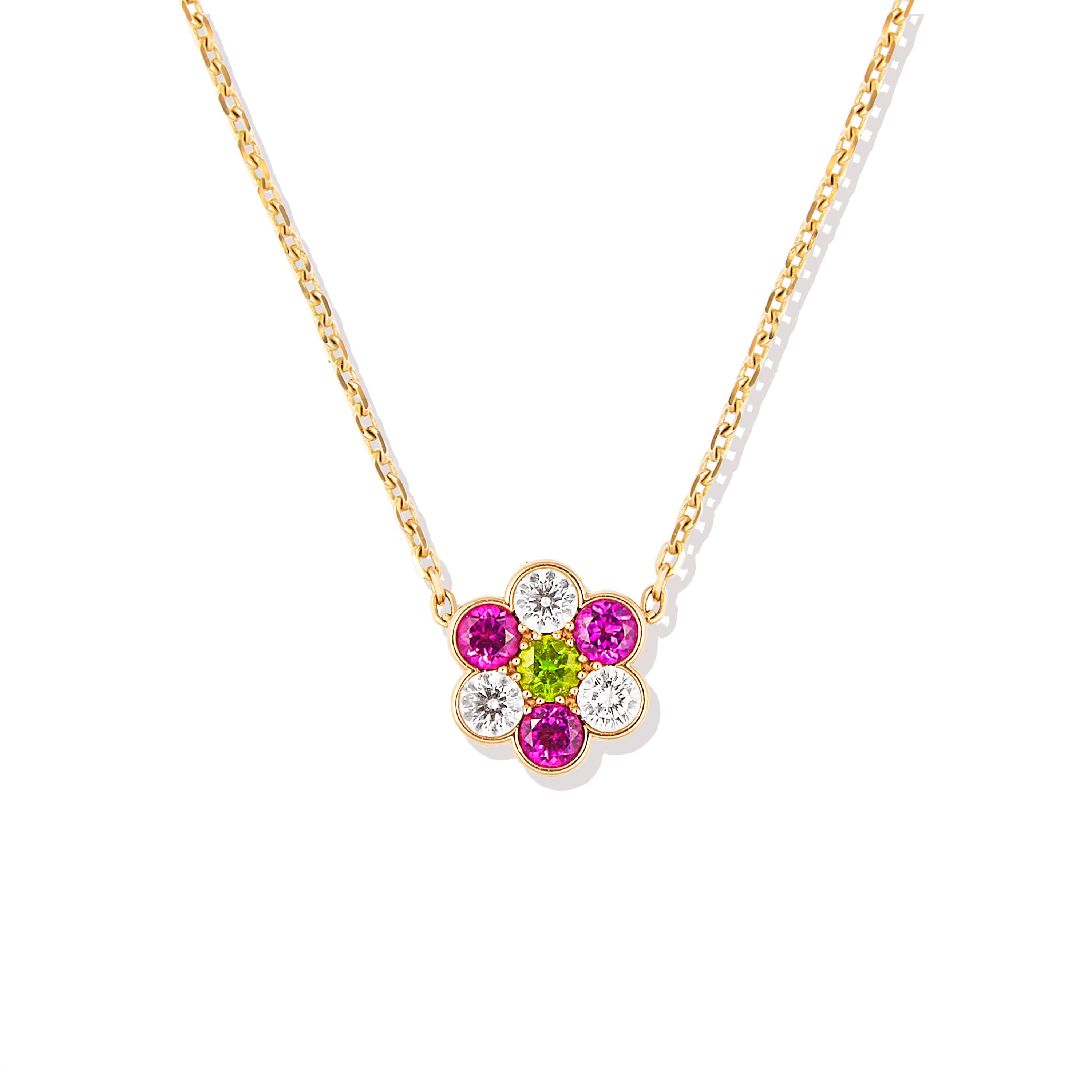 Family Blooms Pendant Flower Necklace