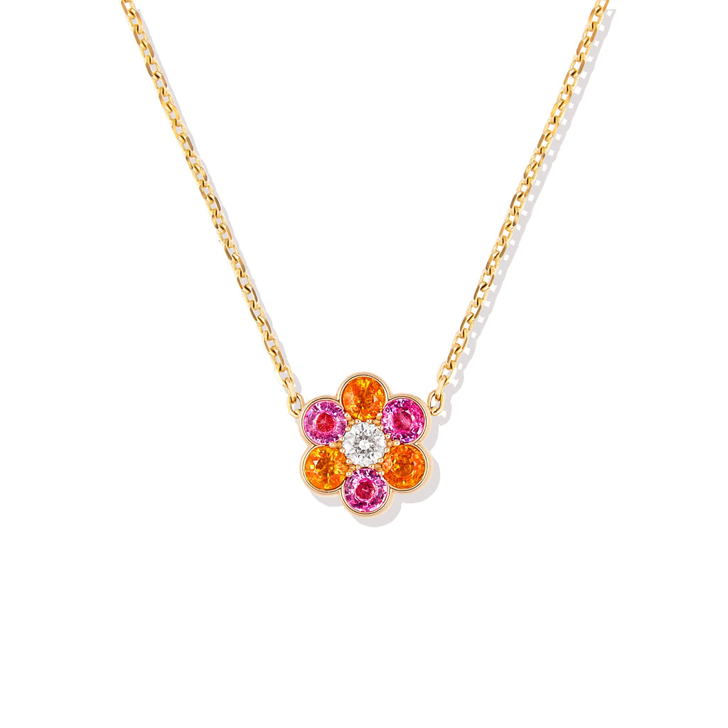 Family Blooms Pendant Flower Necklace