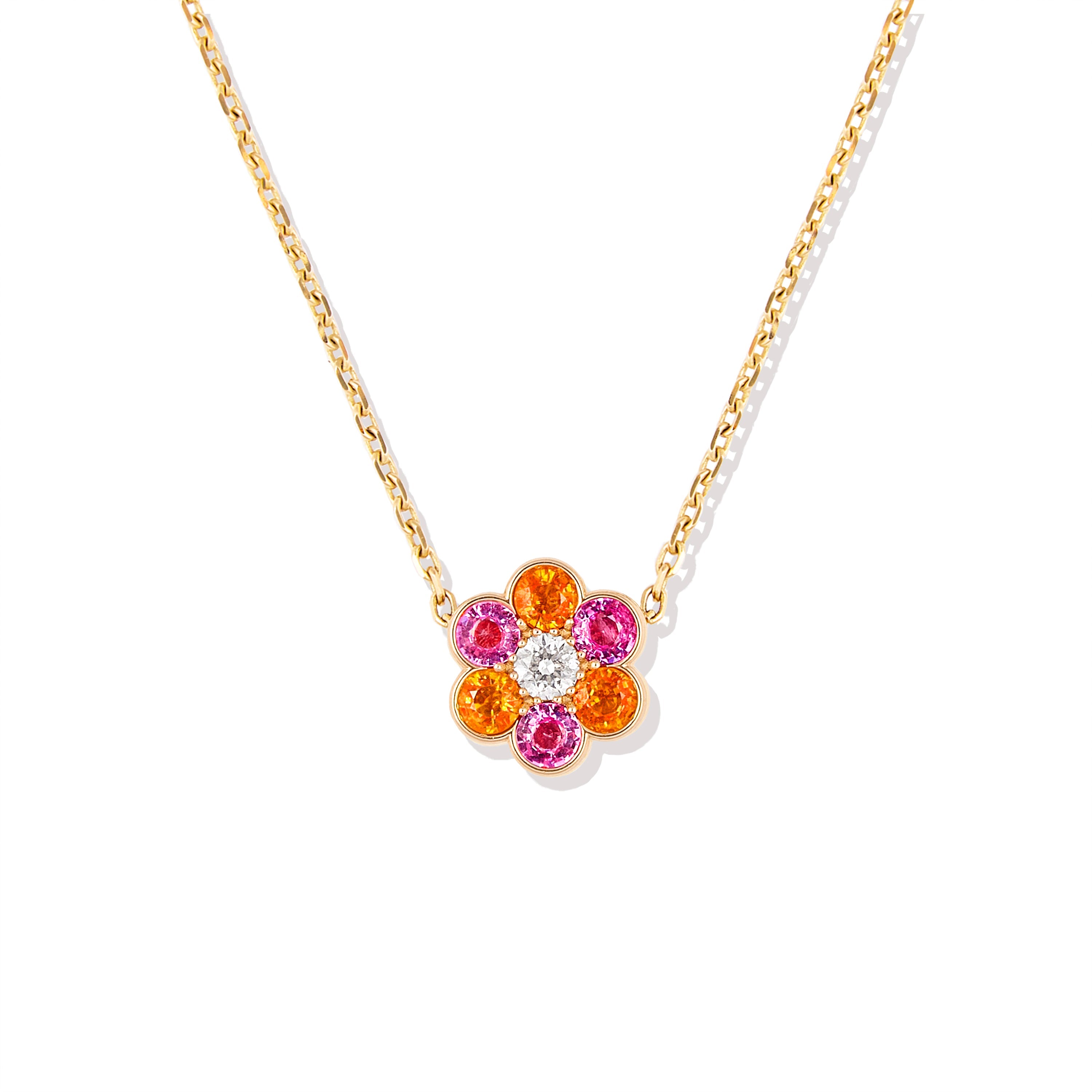 Family Blooms Pendant Flower Necklace