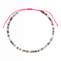 Multi Color Opal Adjustable Beaded Necklace