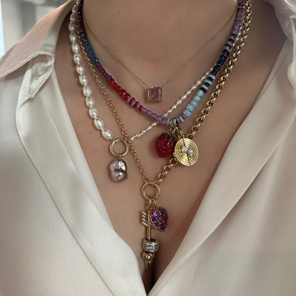 French Kiss Mini Bead Necklace