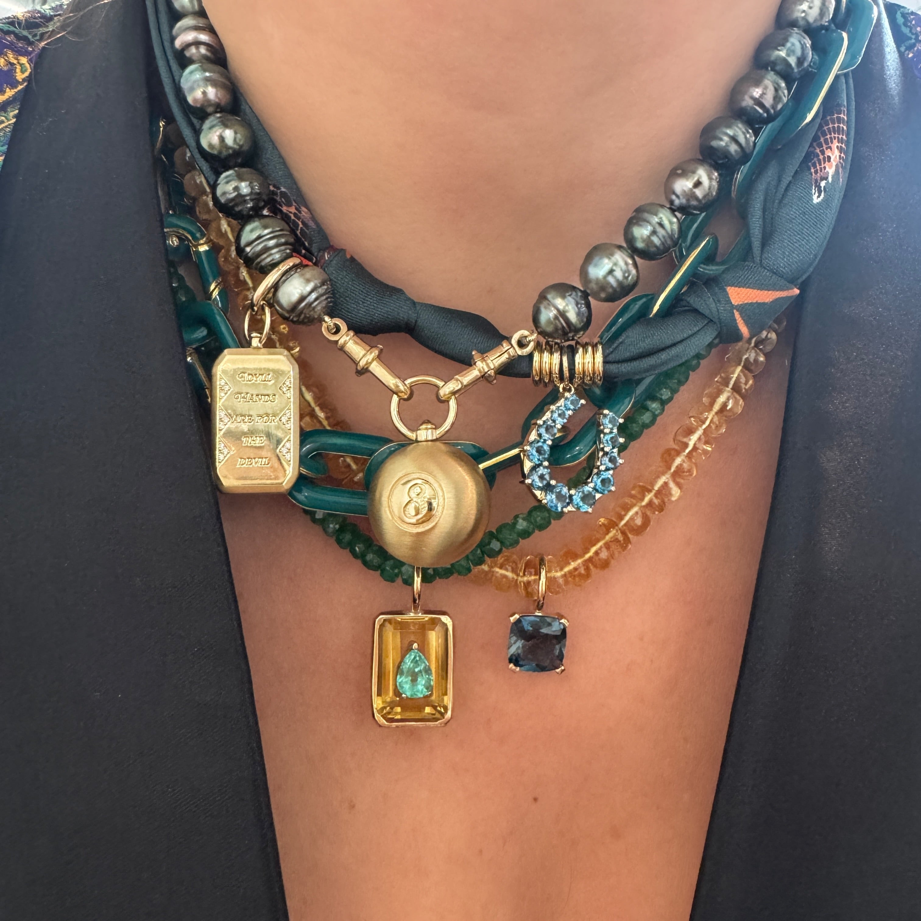 Beaded Citrine Necklace