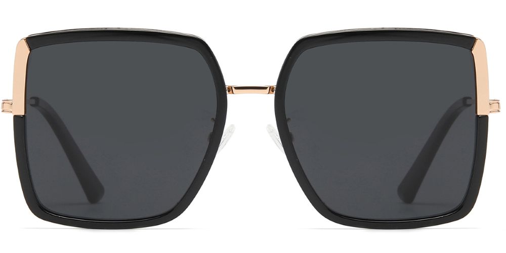 Georgia Polarized Sunglasses- Black/Gold