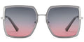 Georgia Polarized Sunglasses- Gray/Gray Pink
